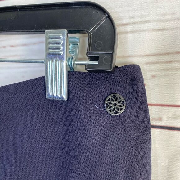 ena Lange Virgin Wool Blend Skirt Russian Night - Picture 2 of 5